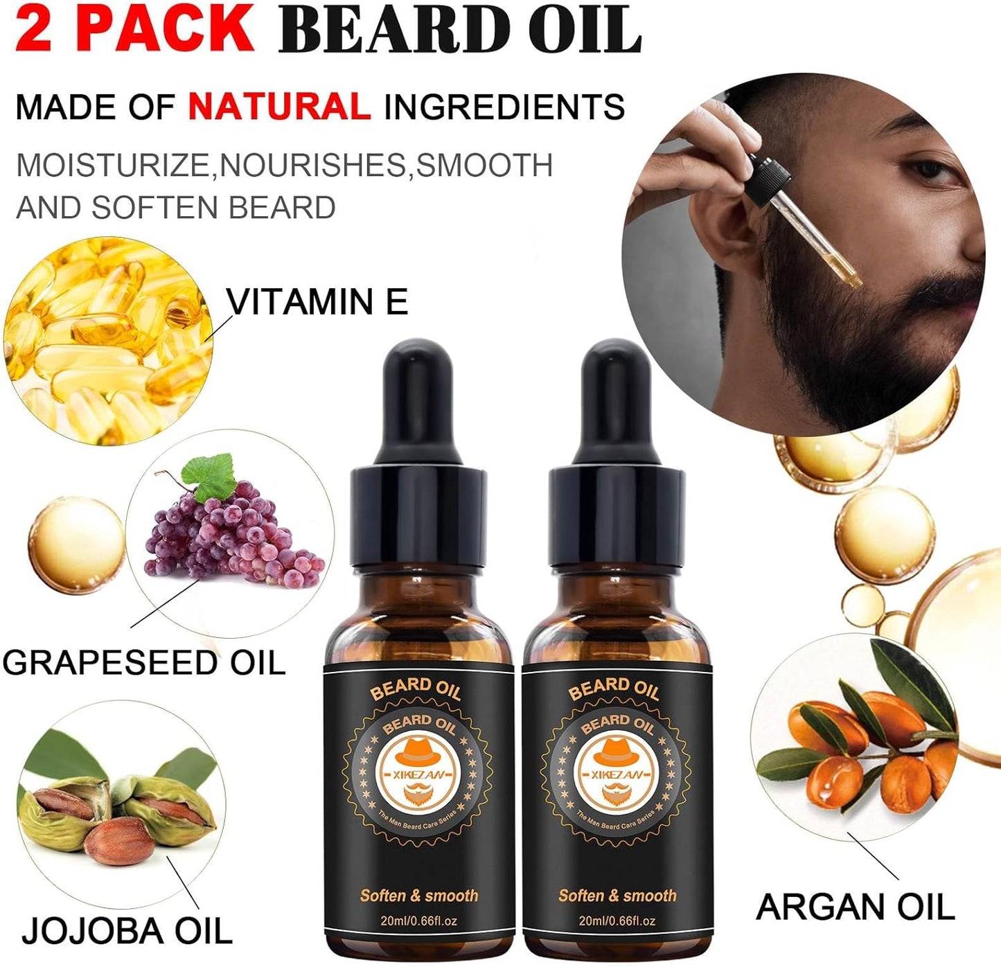 Beard Grooming Kit Gift Set