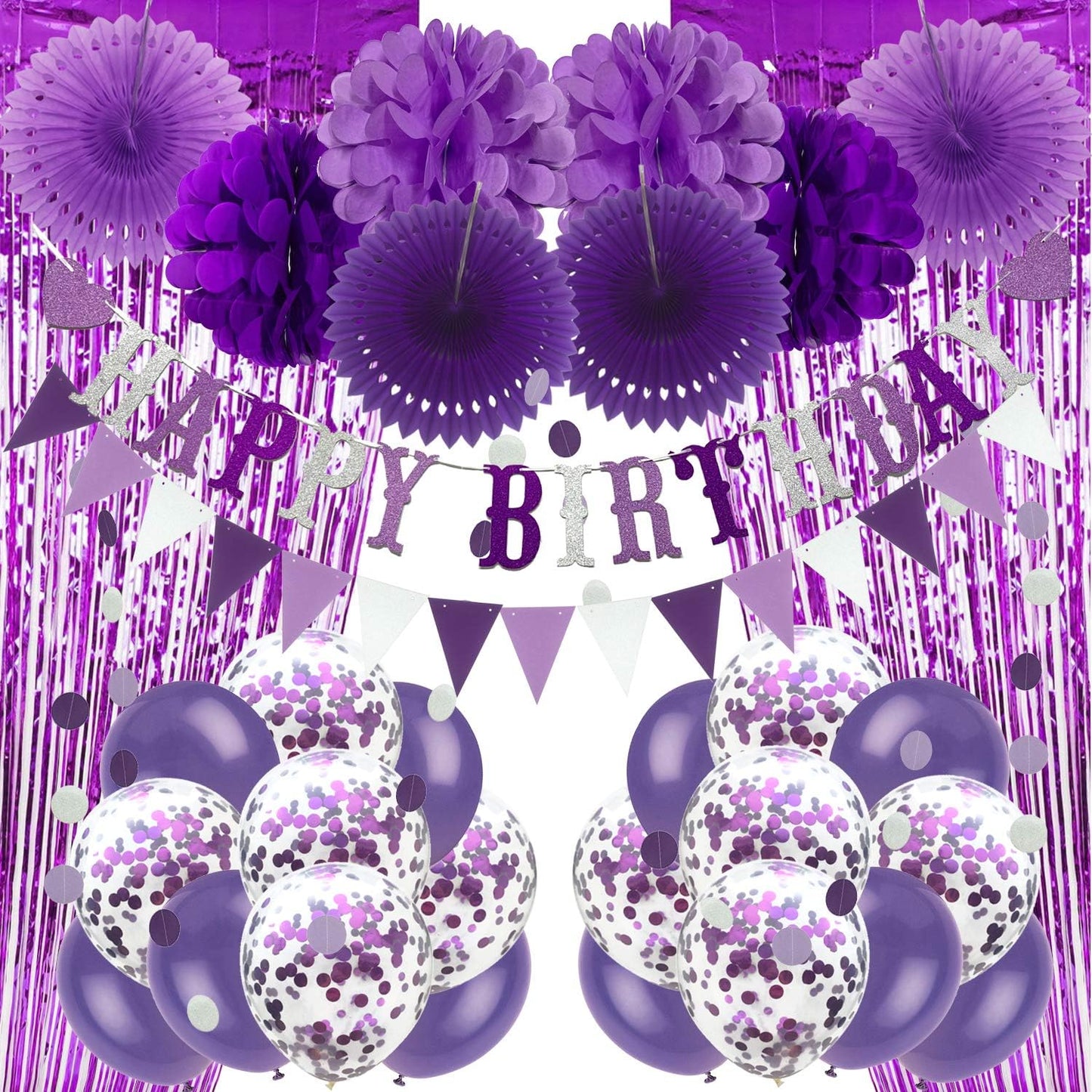 Birthday Decorations Purple