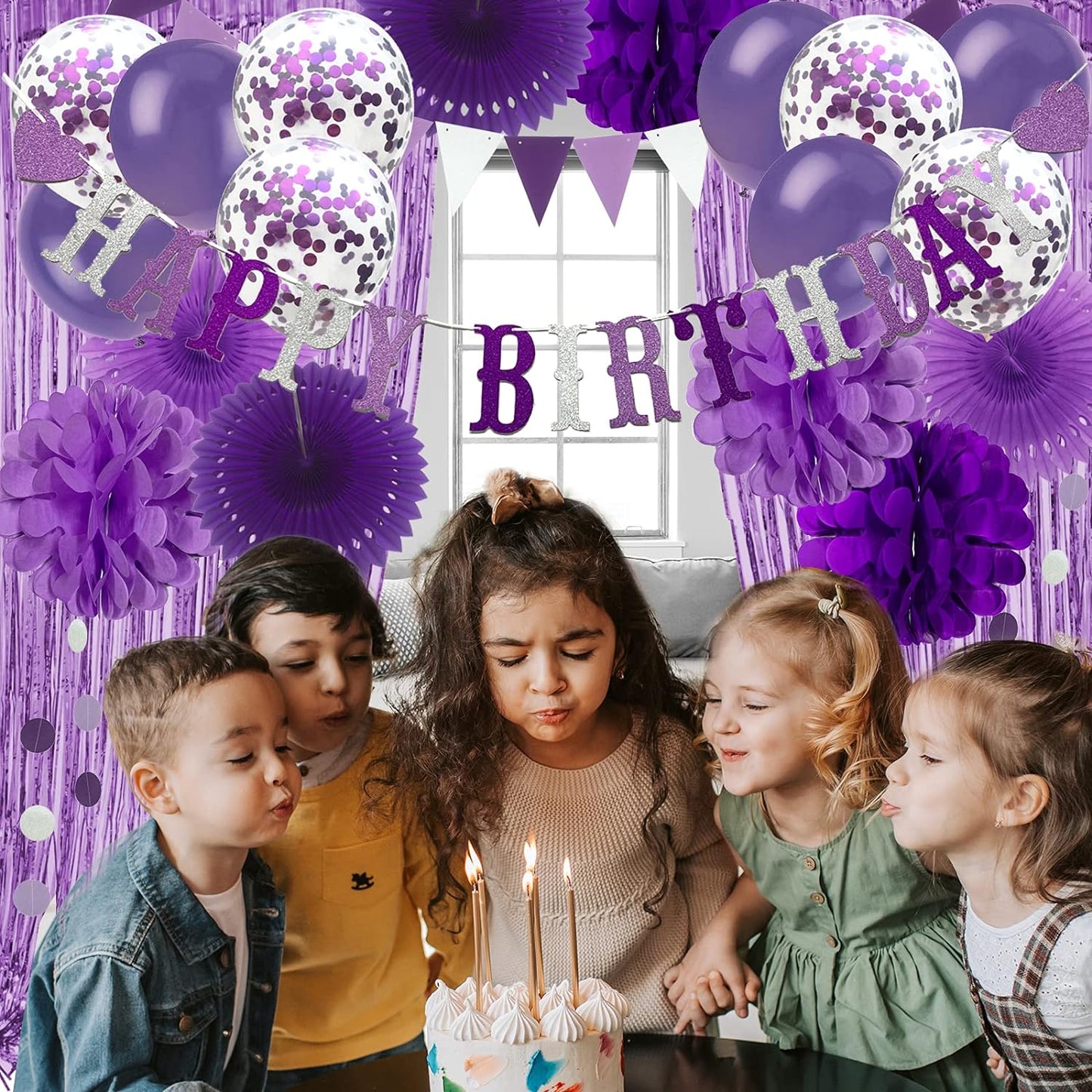 Birthday Decorations Purple