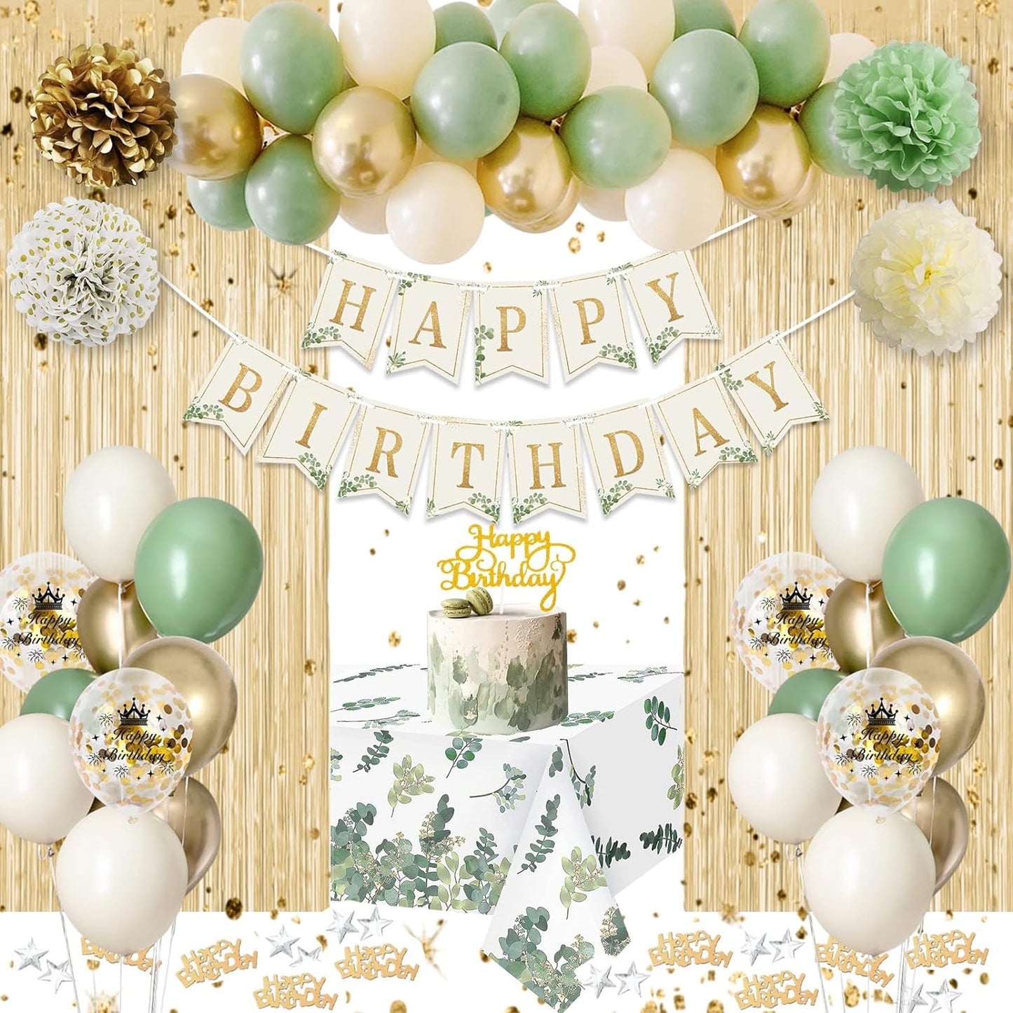 Birthday Decorations - Beige