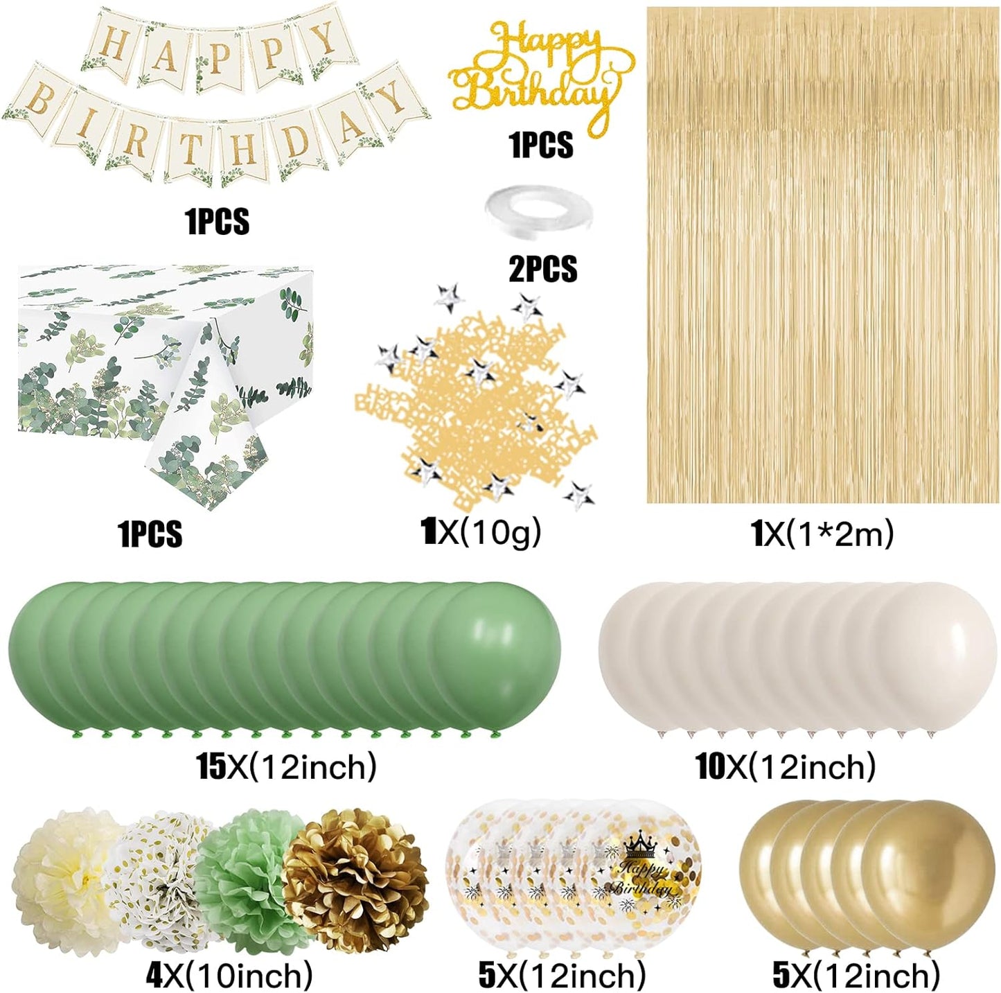 Birthday Decorations - Beige