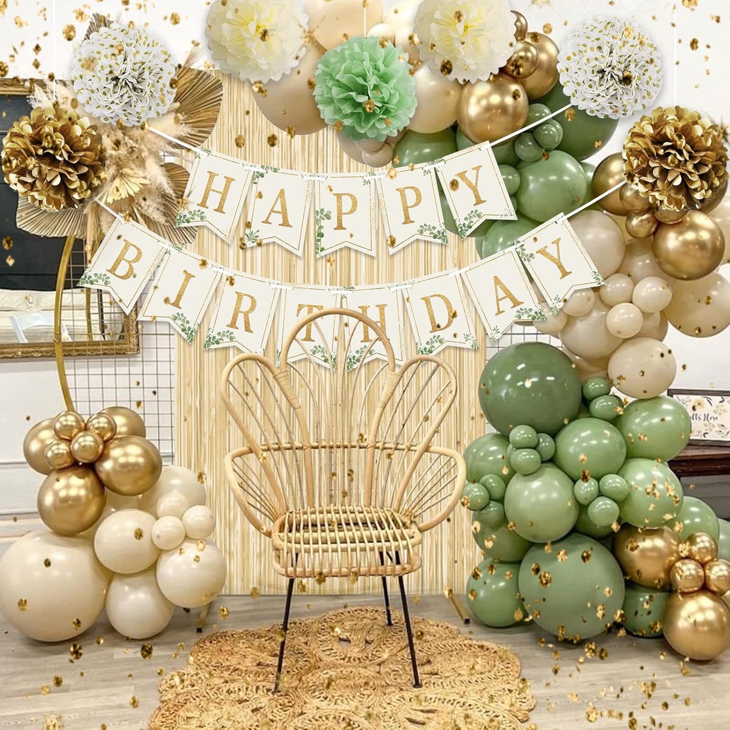 Birthday Decorations - Beige