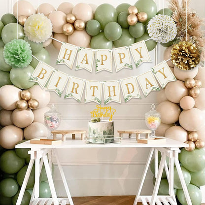 Birthday Decorations - Beige