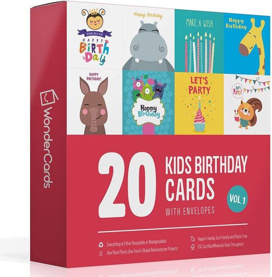 Kids Birthday Cards Multipack