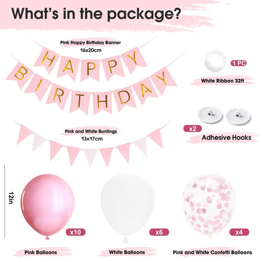 Birthday Decorations - Pink