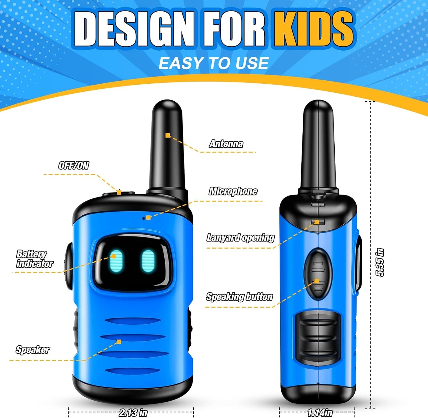 Walkie Talkie Kids Gift Set