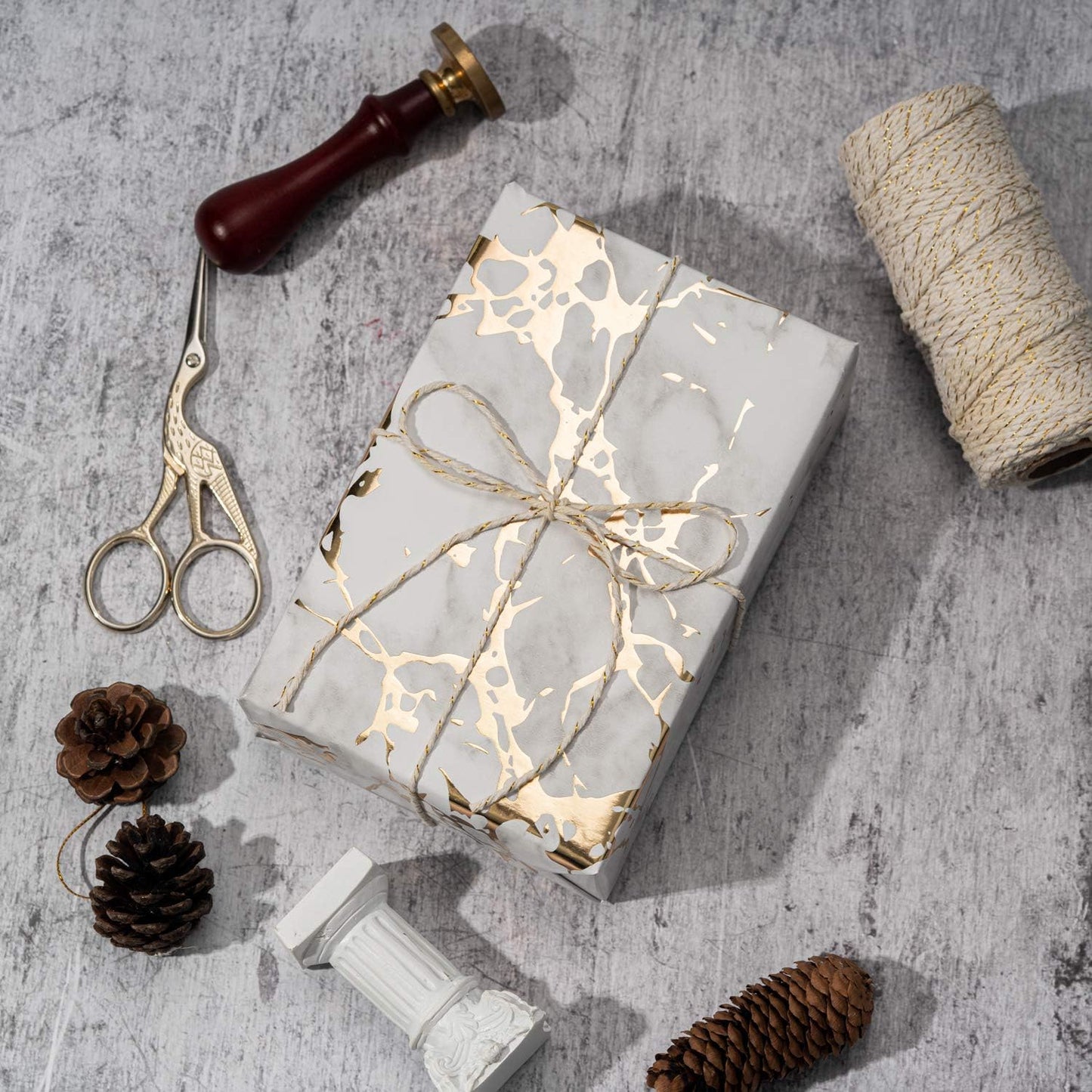 Wrapping Paper Roll - Marble