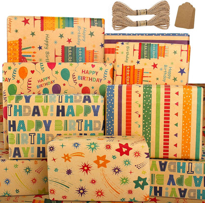 Wrapping Paper Sheets - Colourful Craft