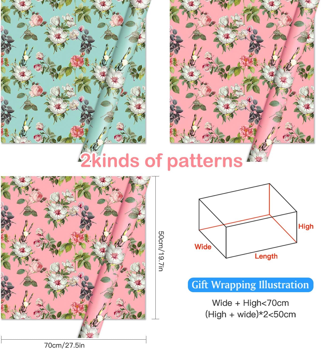 Wrapping Paper Sheets - Floral